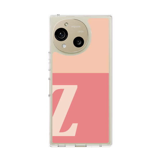 スリムプロテクションケース［ オリジナル - initial two tone - Z pink ］