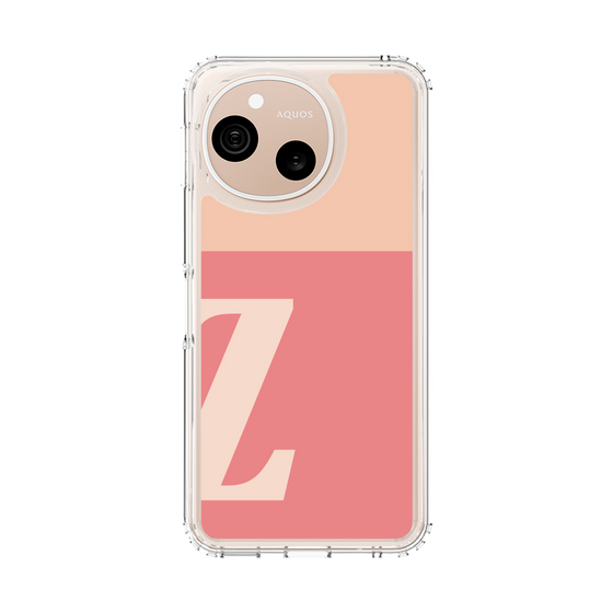スリムプロテクションケース［ オリジナル - initial two tone - Z pink ］