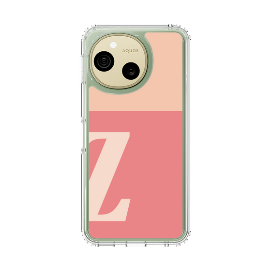スリムプロテクションケース［ オリジナル - initial two tone - Z pink ］