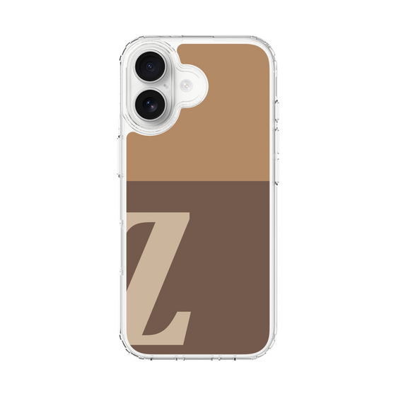 スリムプロテクションケース［ オリジナル - initial two tone - Z brown ］