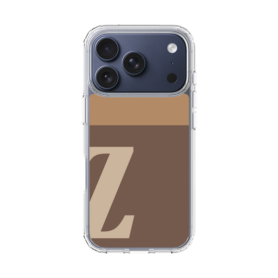 スリムプロテクションケース［ オリジナル - initial two tone - Z brown ］