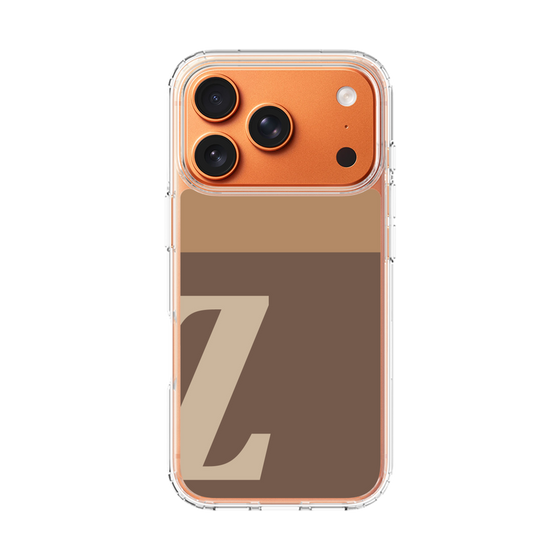 スリムプロテクションケース［ オリジナル - initial two tone - Z brown ］