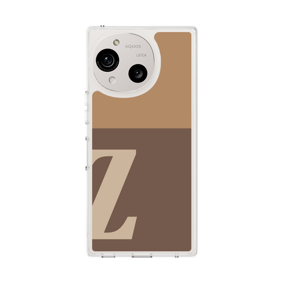 スリムプロテクションケース［ オリジナル - initial two tone - Z brown ］