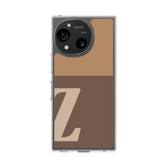 スリムプロテクションケース［ オリジナル - initial two tone - Z brown ］