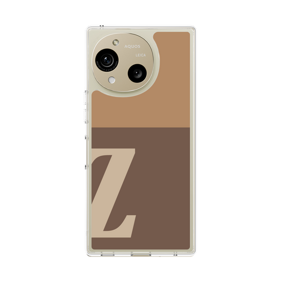 スリムプロテクションケース［ オリジナル - initial two tone - Z brown ］
