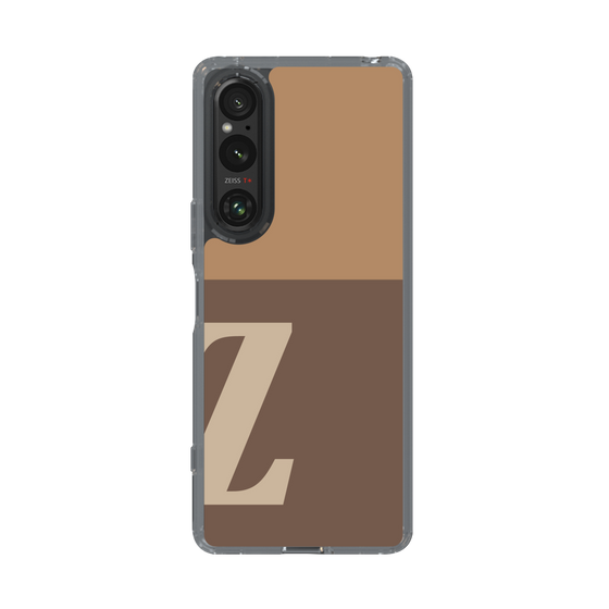 スリムプロテクションケース［ オリジナル - initial two tone - Z brown ］