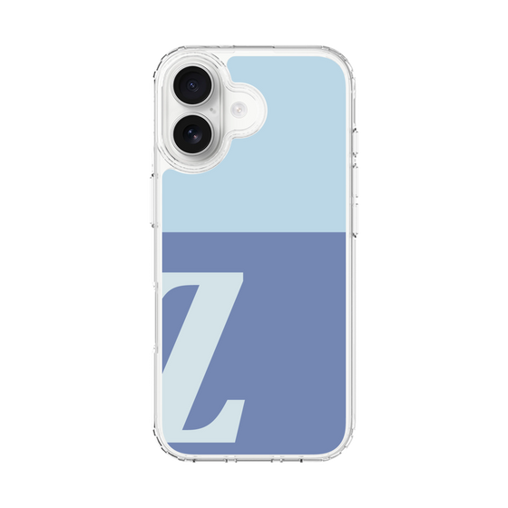 スリムプロテクションケース［ オリジナル - initial two tone - Z blue ］
