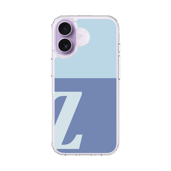 スリムプロテクションケース［ オリジナル - initial two tone - Z blue ］
