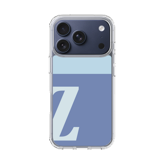 スリムプロテクションケース［ オリジナル - initial two tone - Z blue ］