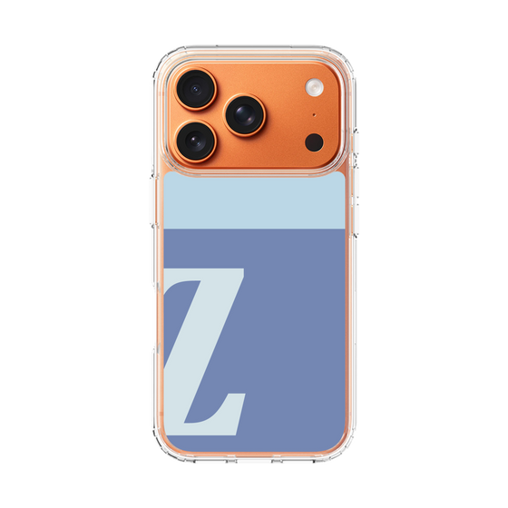 スリムプロテクションケース［ オリジナル - initial two tone - Z blue ］