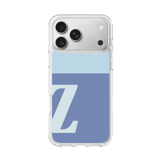 スリムプロテクションケース［ オリジナル - initial two tone - Z blue ］