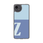 スリムプロテクションケース［ オリジナル - initial two tone - Z blue ］