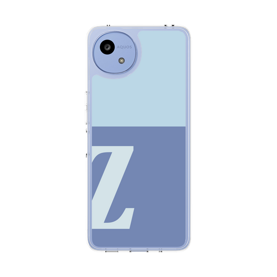 スリムプロテクションケース［ オリジナル - initial two tone - Z blue ］