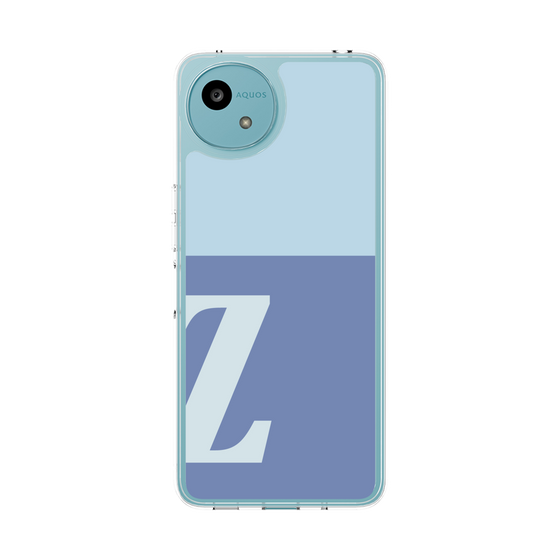 スリムプロテクションケース［ オリジナル - initial two tone - Z blue ］