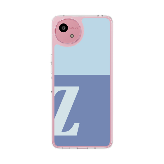 スリムプロテクションケース［ オリジナル - initial two tone - Z blue ］