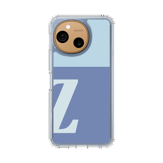 スリムプロテクションケース［ オリジナル - initial two tone - Z blue ］