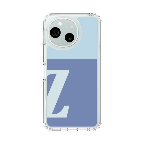 スリムプロテクションケース［ オリジナル - initial two tone - Z blue ］