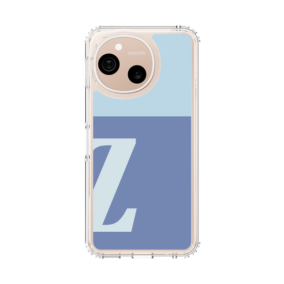 スリムプロテクションケース［ オリジナル - initial two tone - Z blue ］