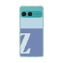 スリムプロテクションケース［ オリジナル - initial two tone - Z blue ］