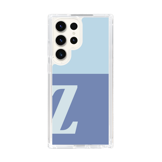 スリムプロテクションケース［ オリジナル - initial two tone - Z blue ］