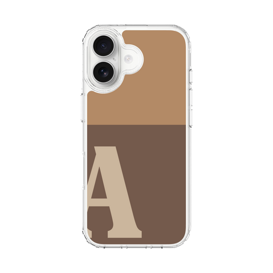 スリムプロテクションケース［ オリジナル - initial two tone - A brown ］