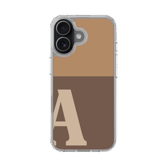スリムプロテクションケース［ オリジナル - initial two tone - A brown ］