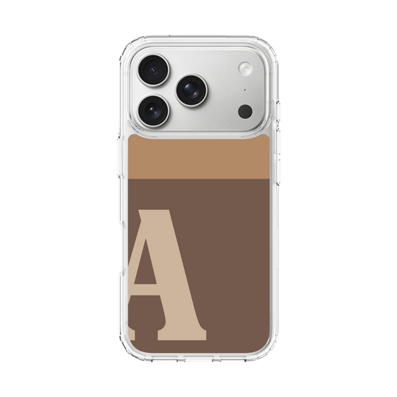 スリムプロテクションケース［ オリジナル - initial two tone - A brown ］