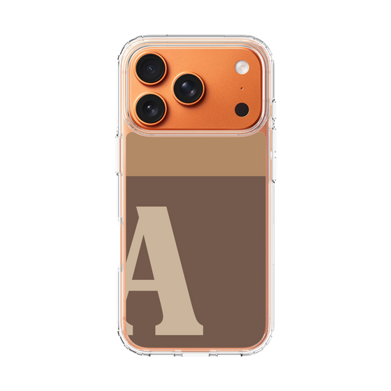 スリムプロテクションケース［ オリジナル - initial two tone - A brown ］