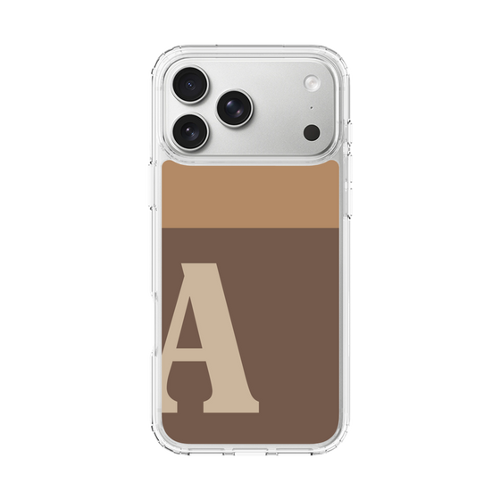 スリムプロテクションケース［ オリジナル - initial two tone - A brown ］