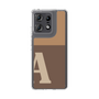 スリムプロテクションケース［ オリジナル - initial two tone - A brown ］