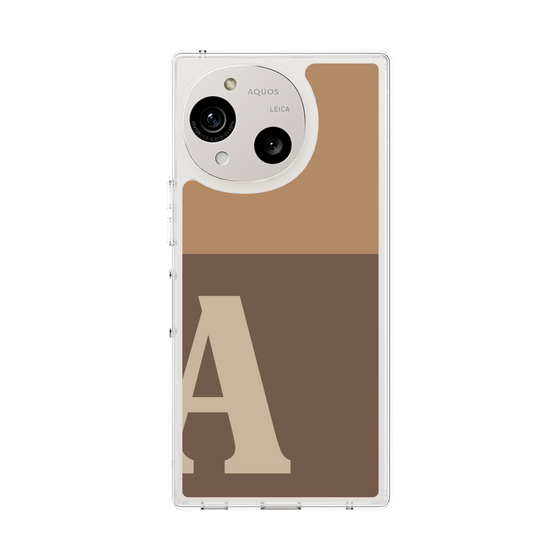スリムプロテクションケース［ オリジナル - initial two tone - A brown ］