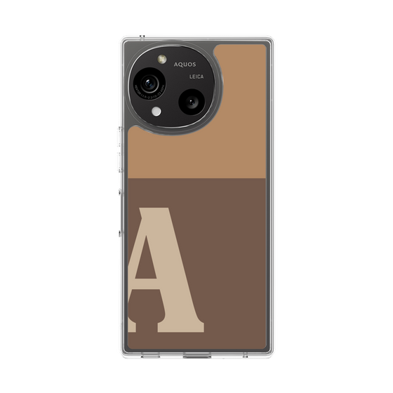 スリムプロテクションケース［ オリジナル - initial two tone - A brown ］