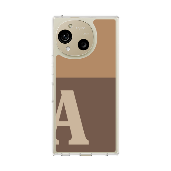 スリムプロテクションケース［ オリジナル - initial two tone - A brown ］