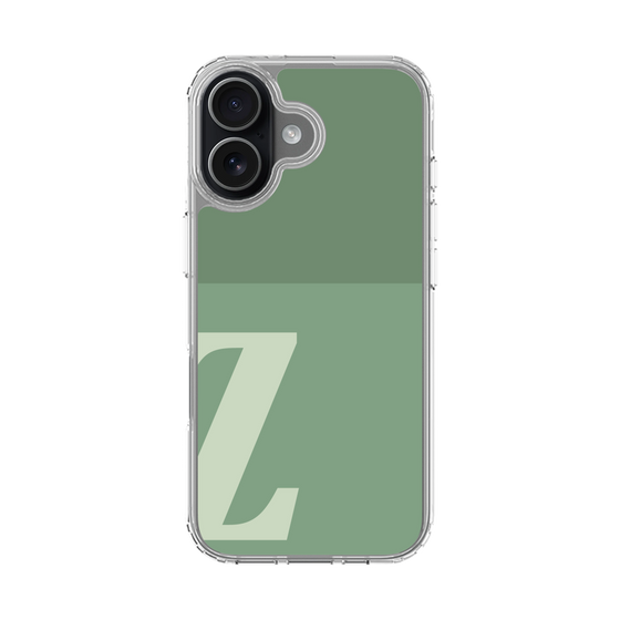 スリムプロテクションケース［ オリジナル - initial two tone - Z green ］