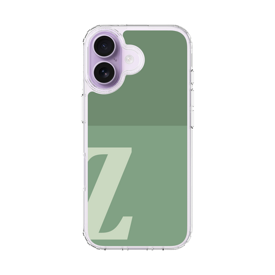 スリムプロテクションケース［ オリジナル - initial two tone - Z green ］