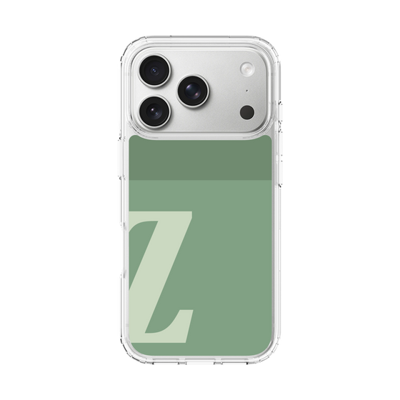 スリムプロテクションケース［ オリジナル - initial two tone - Z green ］