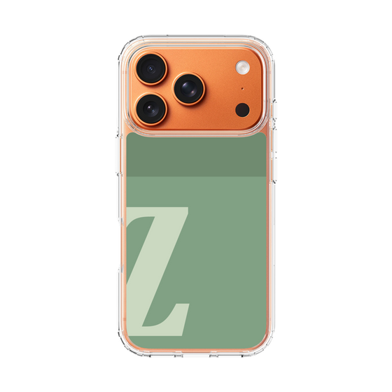 スリムプロテクションケース［ オリジナル - initial two tone - Z green ］
