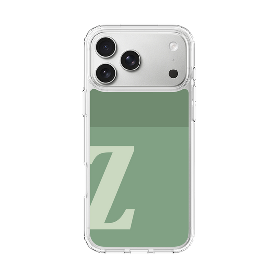 スリムプロテクションケース［ オリジナル - initial two tone - Z green ］