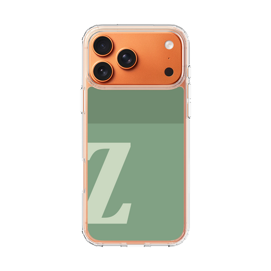 スリムプロテクションケース［ オリジナル - initial two tone - Z green ］