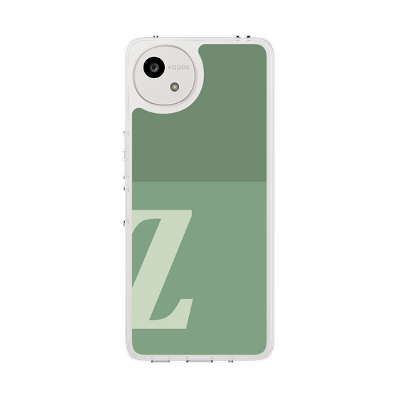 スリムプロテクションケース［ オリジナル - initial two tone - Z green ］