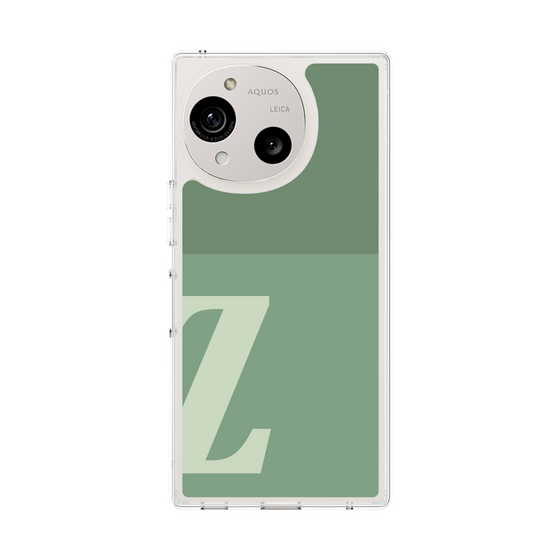 スリムプロテクションケース［ オリジナル - initial two tone - Z green ］