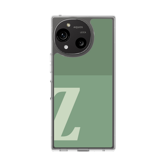 スリムプロテクションケース［ オリジナル - initial two tone - Z green ］
