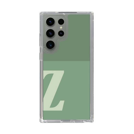 スリムプロテクションケース［ オリジナル - initial two tone - Z green ］