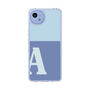 スリムプロテクションケース［ オリジナル - initial two tone - A blue ］