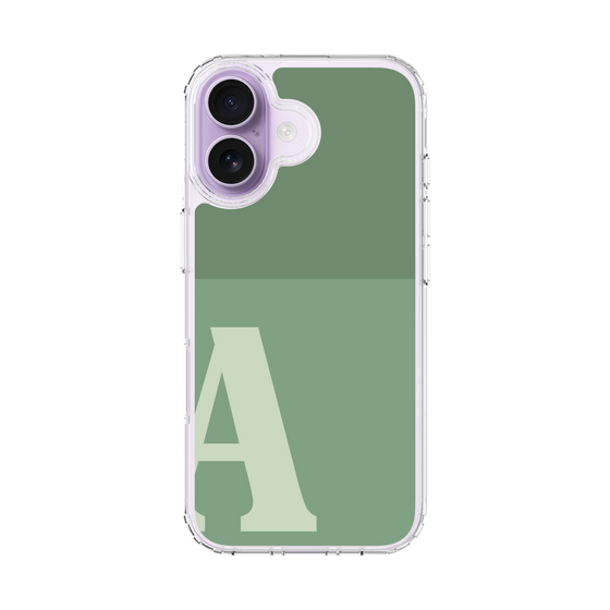 スリムプロテクションケース［ オリジナル - initial two tone - A green ］