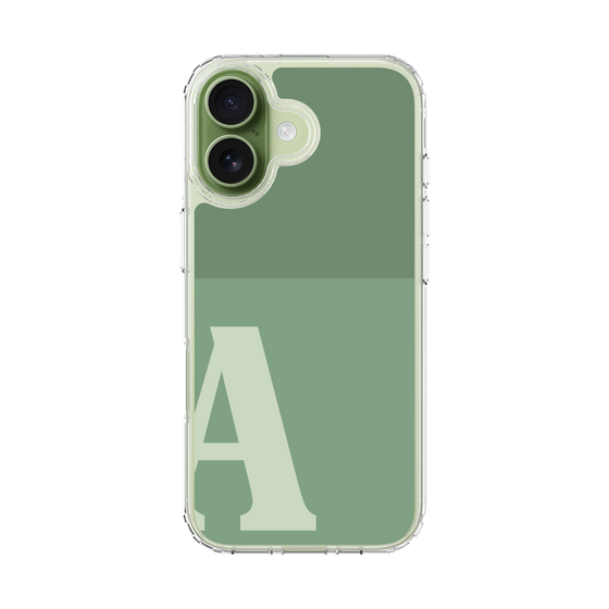 スリムプロテクションケース［ オリジナル - initial two tone - A green ］