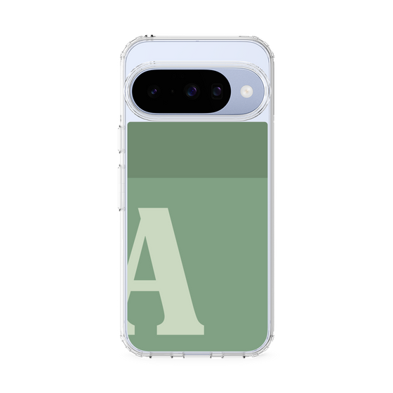 スリムプロテクションケース［ オリジナル - initial two tone - A green ］