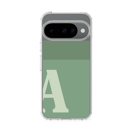 スリムプロテクションケース［ オリジナル - initial two tone - A green ］