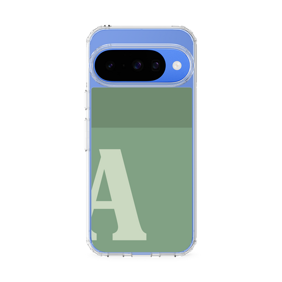 スリムプロテクションケース［ オリジナル - initial two tone - A green ］