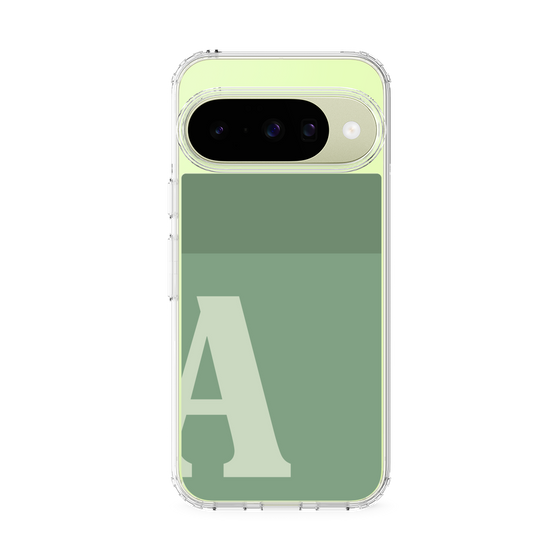 スリムプロテクションケース［ オリジナル - initial two tone - A green ］
